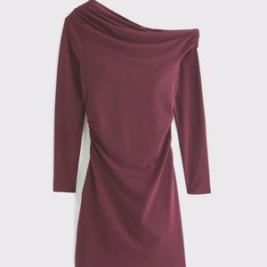 One shoulder Knot Mini Dress